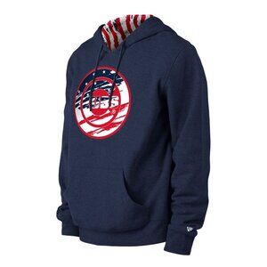 Chicago Cubs New Era 4th of July Stars & Stripes Pullover Hoodie - Navy - Sz M